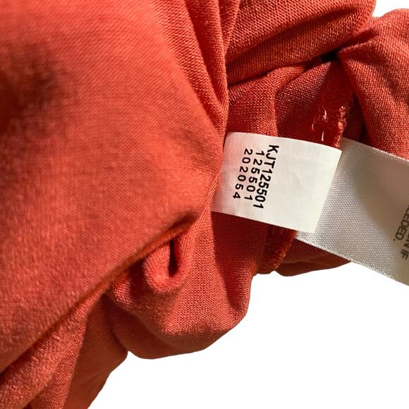 J. Jill Wearever Collection Open Front 3/4 Sleeve Cardigan Sweater Coral Size M - Picture 5 of 7